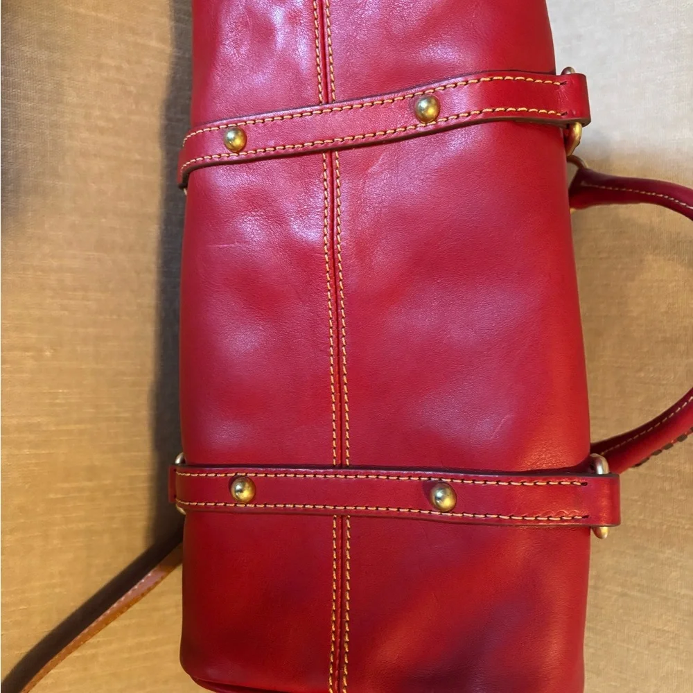 Dooney & Bourke Cherry Red Satchel - Picture 3 of 9